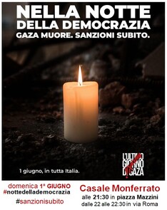 SANZIONI SUBITO Le luci nella "notte della democrazia"
