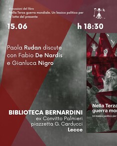 Presentazione e discussione del volume Nella Terza guerra mondiale. Un lessico politico per le lotte del presente (DeriveApprodi, 2025)