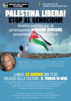 Palestina libera! Stop al genocidio