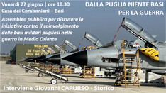 Dalla Puglia niente basi per la guerra