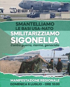 Smantelliamo le basi Usa-Nato. Smilitarizziamo Sigonella.
