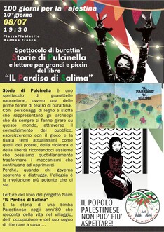 Spettacolo di Burattn* Storie di Pulcinella e lettura per grandi e piccin del libro "Il Paradiso di Salima"