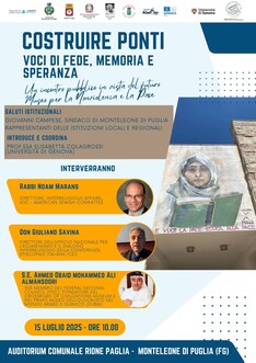 COSTRUIRE PONTI. VOCI DI FEDE, MEMORIA E SPERANZA