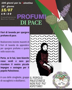 100 giorni per la Palestina - Profumi di Pace