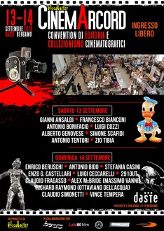 SABATO 13 e DOMENICA 14 SETTEMBRE CINEMARCORD – CONVENTION DI EDITORIA E COLLEZIONISMO CINEMATOGRAFICI