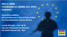 PACE E ARMI: CHIARIAMO LE OMBRE SUL VOTO EUROPEO