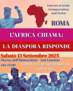 L'AFRICA CHIAMA, LA DIASPORA RISPONDE - MANIFESTAZIONE