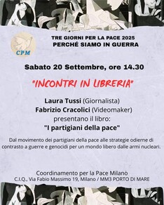 Incontri in libreria. I partigiani della pace