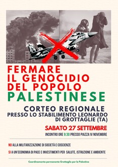 Corteo "Fermare il genocidio del popolo Palestinese"