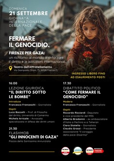 Fermare il genocidio. Firenze per Gaza