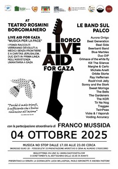 Borgo live aid for Gaza
