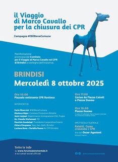 "Il viaggio di Marco Cavallo per la chiusura dei CPR