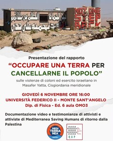 Occupare una terra per cancellarne il popolo