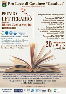 PREMIO LETTERARIO “BIANCA MESSINA” 3^ edizione