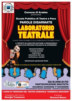 Parole Disarmate - Scuola pubblica di teatro e pace - Avviso