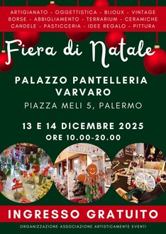 ArtisticaMente - Fiera di artigianato e del Regalo di Natale a Palazzo Pantelleria Varvaro