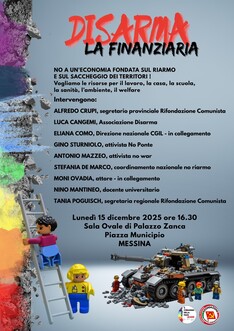 Disarma la Finanziaria - No a un'economia fondata sul riarmo e sul saccheggio dei territori