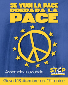 Se vuoi la pace prepara la pace - Stop Rearm Europe