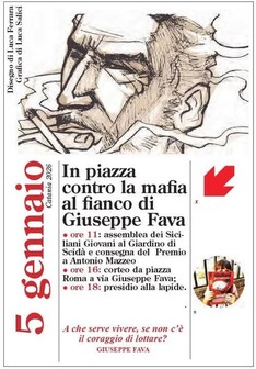 In piazza contro la mafia al fianco di Giuseppe Fava