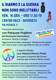 Il riarmo e la guerra non sono ineluttabili