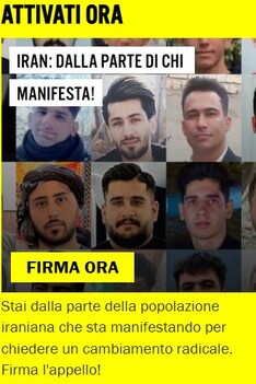 Solidarietà con il popolo iraniano contro la repressione