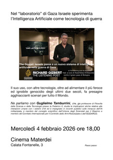 .THE GOSPEL -Film documentario sull'uso dell'IA nel genocidio