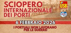 I portuali non lavorano per la guerra, 6 febbraio giornata di lotta internazionale