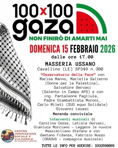 Osservatori della Pace - GAZA 100x100 Domenica Solidale presso Masseria Ussano