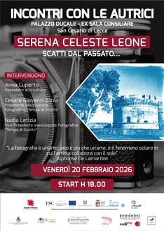 Gli “Scatti dal passato…” di Serena Celeste Leone in un incontro a San Cesario di Lecce