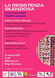 LA RESISTENZA SILENZIOSA. Voci di donne dalla Palestina occupata