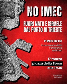 No al progetto IMEC! No al transito di armi nei porti italiani!