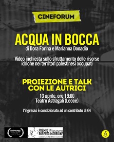 Cineforum - Acqua in bocca