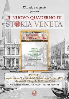 Presentazione del nuovo Quaderno della Rivista Storia Veneta