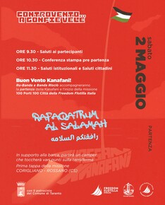 Contro Vento ... A gonfie Vele. partenza della Kanafani