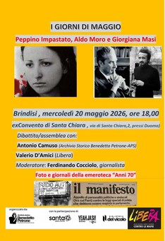 I giorni di Maggio. Peppino Impastato, Aldo Moro, Giorgiana Masi