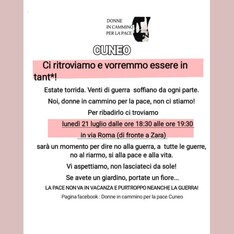 DONNE IN CAMMINO PER LA PACE