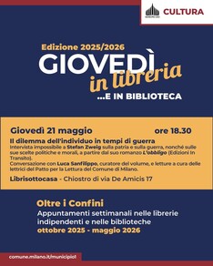 Giovedì in libreria - Il dilemma dell'individuo in tempo di guerra