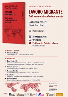 Presentazione del Libro  Lavoro Migrante - exit, voice e riproduzione sociale Libro