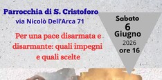 Per una pace disarmata e disarmante - Festa di San Cristoforo 2026