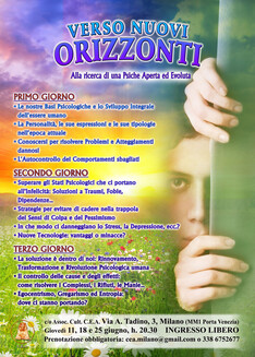 Verso nuovi orizzonti: conferenze gratuite introduttive alla psicologia dell'autoconoscenza