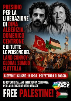 Foggia si mobilita per Dina Alberizia e Domenico Centrone Del Global Sumud Land Convoy