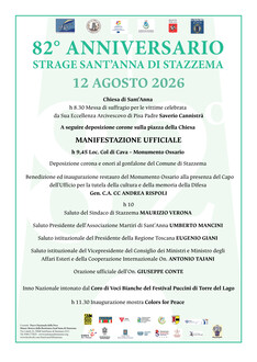 Manifestazione per la strage nazifascista di Sant'Anna di Stazzema del 12 agosto 1944