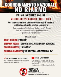Portare l'Italia fuori della guerra