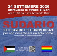 Sudario delle bambine e dei bambini di Gaza