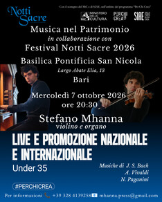 Bari: Stefano Mhanna esegue Bach, Vivaldi e Paganini nella Basilica Pontificia di San Nicola