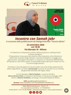 Incontro con Samah Jabr