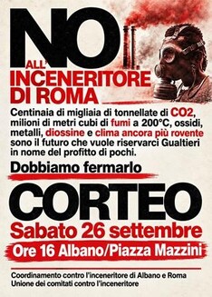 No all'inceneritore di Roma