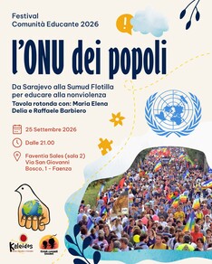 L'ONU dei popoli - Da Sarajevo alla Sumud Flotilla per educare alla nonviolenza