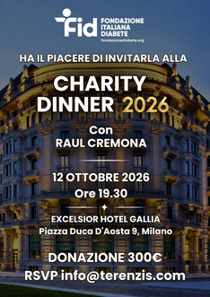 Charity Dinner FID: sosteniamo Baby D1ce. Ospite speciale Raul Cremona.