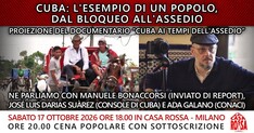 Cuba: l'esempio di un popolo, dal bloqueo all'assedio